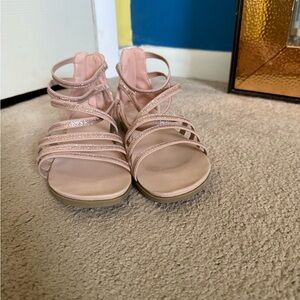 Kids Pink Strappy Sandals
